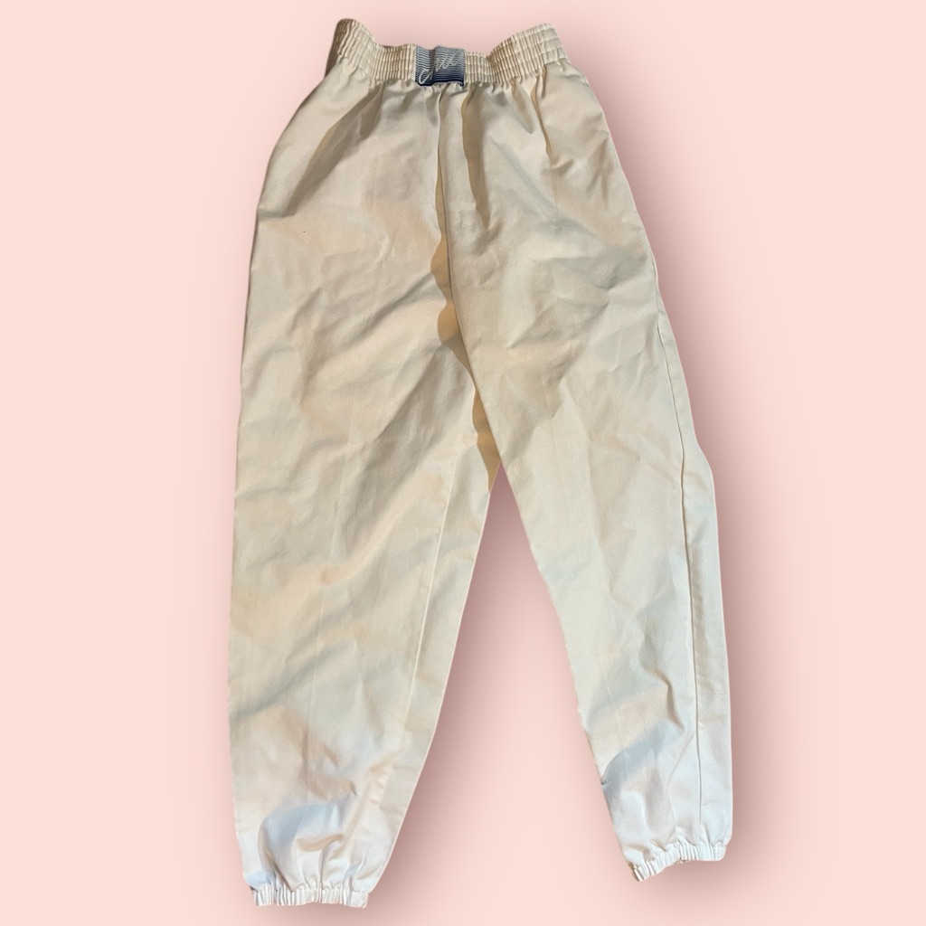 Vintage 80s Chic Brand Cream Jogger Pants